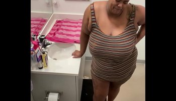 Hidden Camera Bathroom Bbw Creampie