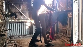 Red Saree Wife Outdoor Blowjob Seduction