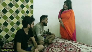Milf Aunty And Two Boys Group Sex Fun