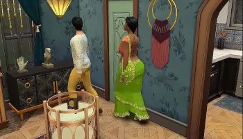 Part 2 - Desi Saree Widow Aunty Shweta - Wicked Whims