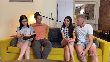 Our Girls Blindfolded Us And Swap Places - Swinger Party
